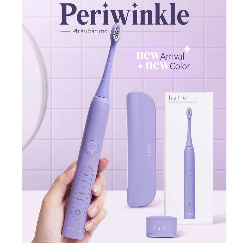 Bàn chải điện Halio Sonic Whitening Toothbrush Periwinkle Limited Editon