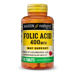 Viên uống hỗ trợ bổ sung Acid Folic Mason Natural cho bà bầu