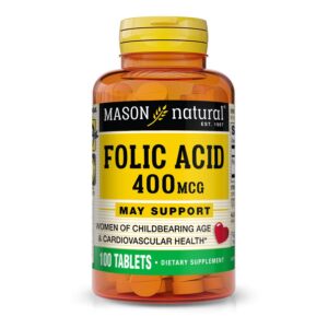 Viên uống hỗ trợ bổ sung Acid Folic Mason Natural cho bà bầu