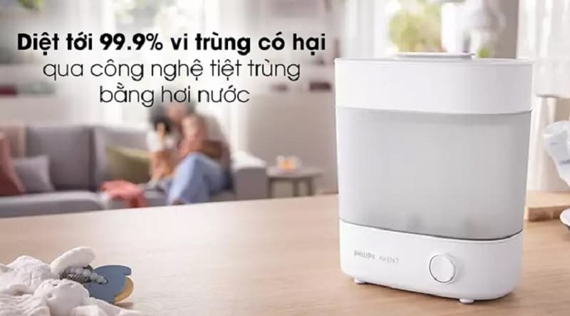 Máy tiệt trùng được nhiều mẹ bỉm lựa chọn trong hành trình nuôi con nhỏ của mình