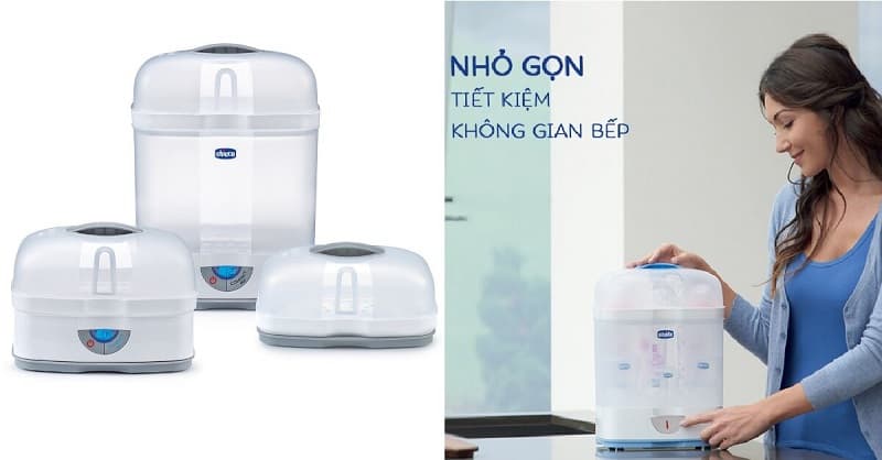 Thời gian tiệt trùng của máy Chicco nhanh chóng chỉ với 5 phút