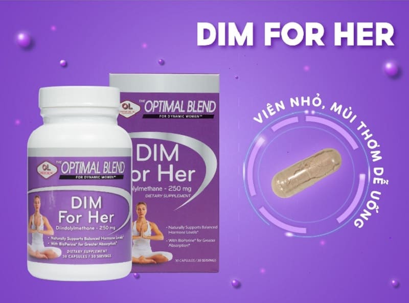Viên uống nội tiết tố Olympian Labs Dim For Her