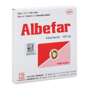 Albefar-Trị giun đũa, giun kim, giun tóc, giun móc,giun lươn