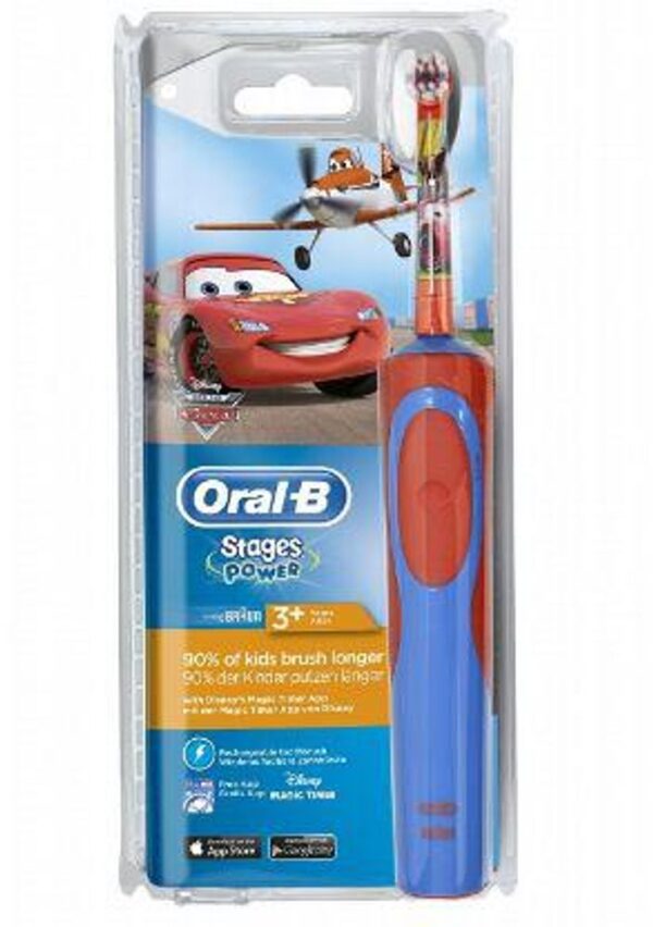 Bàn chải đánh răng điện Oral-B Stages Power Cars cho bé trai