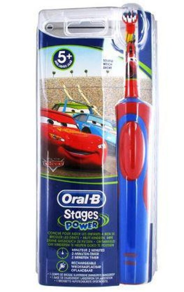 Bàn chải đánh răng điện Oral-B Stages Power Cars cho bé trai