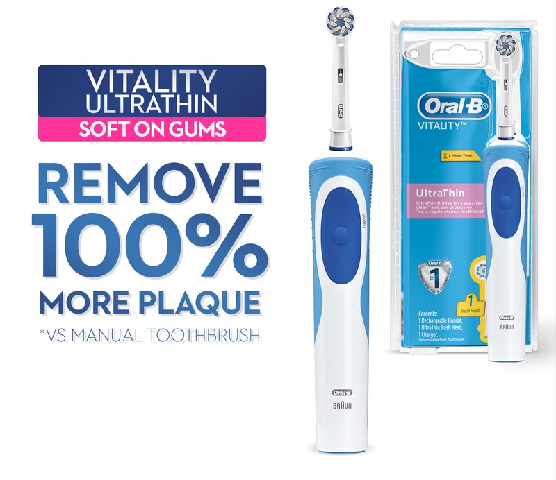 bàn chải đánh răng điện Oral-B Vitality Ultrathin D12.513