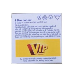 Bao cao su giá rẻ Vip hộp 3 chiếc