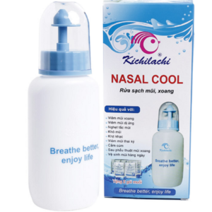 Bình rửa mũi Nasal Cool tặng kèm 6 gói muối - Kichilachi