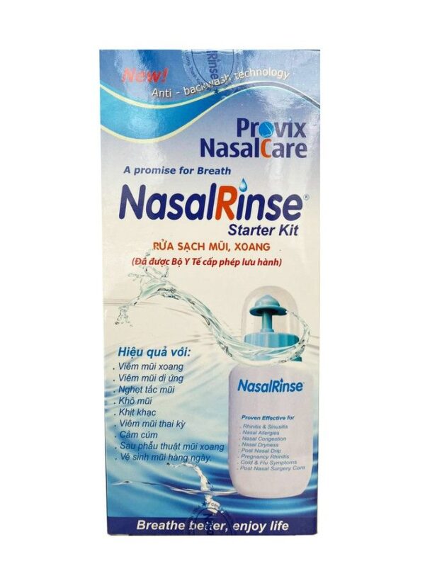 Bình Rửa Mũi Nasal Rinse Tặng 10 Gói Muối