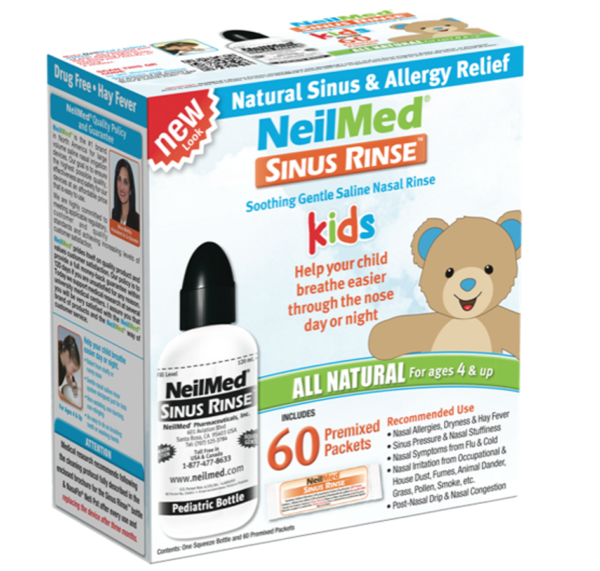 Bình rửa mũi NeilMed Sinus Rinse + 60 gói muối