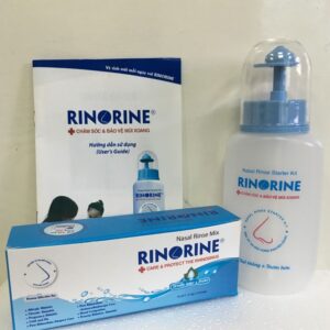 Bình rửa mũi Rinorine 30 gói muối