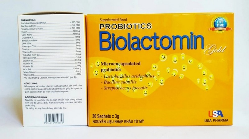 Biolactomin Gold: Thực phẩm vi sinh bổ sung lợi khuẩn