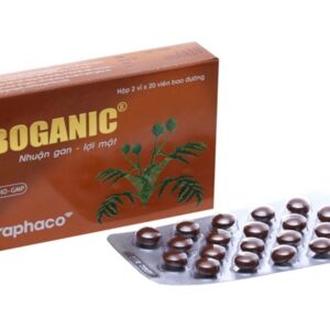 Boganic Traphaco - Bổ gan, giải độc viên bao đường hộp 2 vỉ