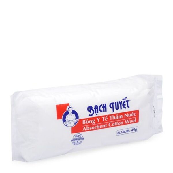 Bông y tế thấm nước Bạch Tuyết- Hàm lượng 45g