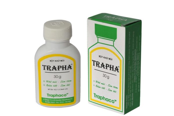 Bột hỗ trợ khử mùi Trapha 30g