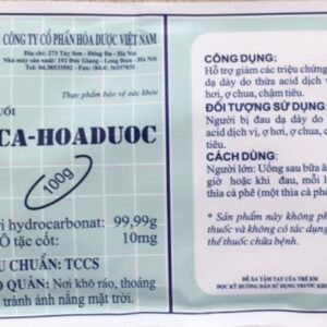 Bột muối NBCA- Hoaduoc hỗ trợ giảm chứng đau dạ dày (100g)