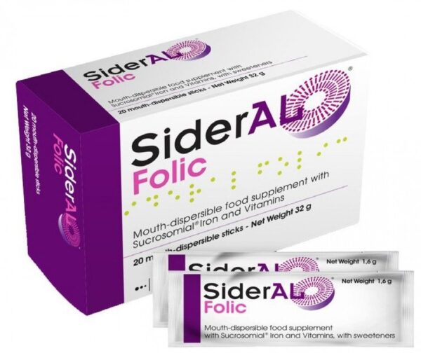 Bột uống bổ sung sắt cho bà bầu Sideral Folic của Ý