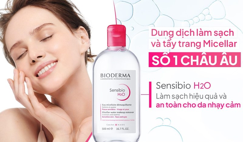 Bioderma Sensibio H2O là một trong những loại nước tẩy trang không cồn nổi tiếng