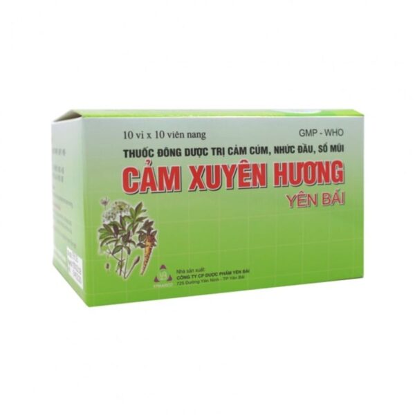 Cảm xuyên hương Yên Bái điều trị cảm cúm 1 vỉ 10 viên