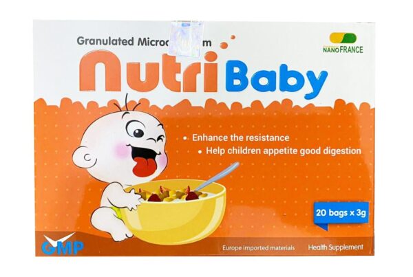 Cốm vi sinh tăng sức đề kháng cho bé Nutribaby của Pháp