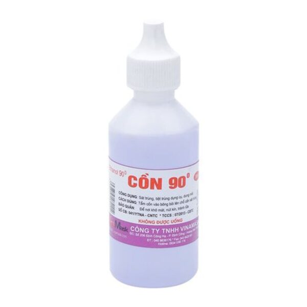 Cồn 90 độ Vinamask (50ml)- Xuất xứ Việt Nam.