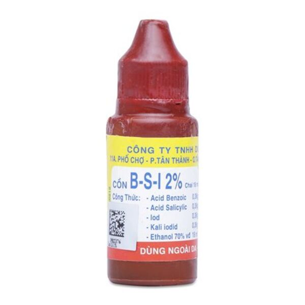 Cồn trị nấm da, nấm móng, lang ben B- S- I 2% (18ml)