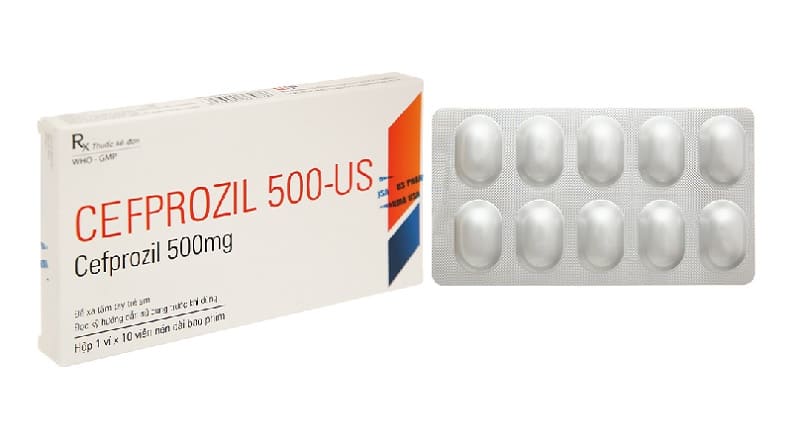 Thuốc kháng sinh US Pharma Cefprozil 500-US