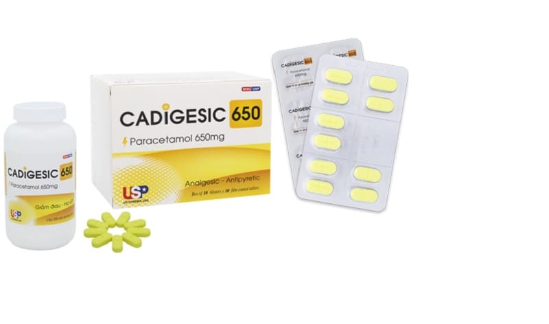 Thuốc giảm đau CADIGESIC 650 mg thương hiệu US Pharma