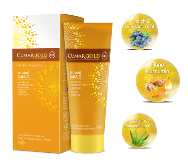 CumarGold Gel dưỡng trắng da, mờ thâm, nám