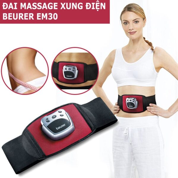 Đai massage bụng xung điện 2 điện cực Beurer EM30