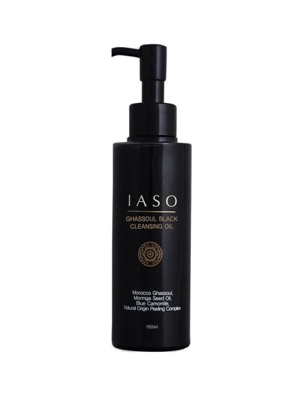 Dầu tẩy trang bùn khoáng IASO Ghassoul Black Cleansing Oil