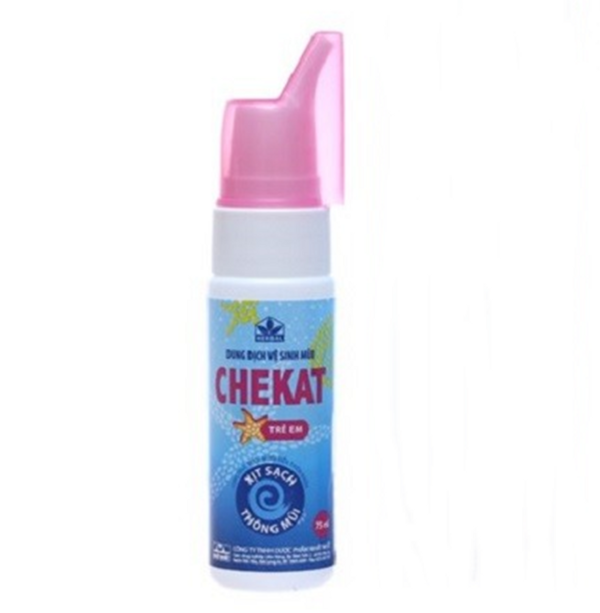 Dung Dịch Vệ Sinh Mũi cho bé Chekat Kid 75ml