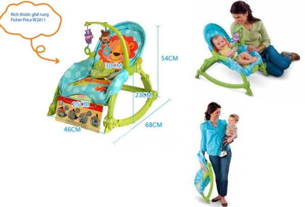 Ghế rung Fisher Price W2811 cho bé 0-4 tuổi