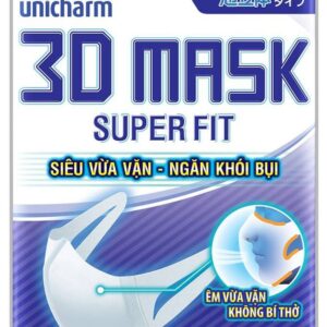 Khẩu trang ngăn khói bụi Unicharm 3D Mask Super Fit