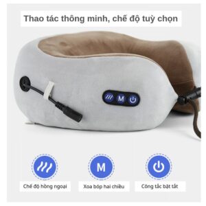 Gối massage cổ chữ U cao cấp U-Shape Nhật Bản