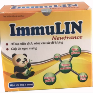 ImmuLin Newfrance hỗ trợ tăng cường sức đề kháng hộp 20 ống