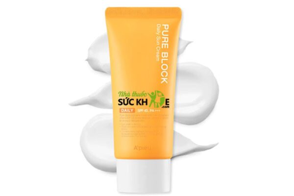 Kem chống nắng Apieu Pure Block Natural Daily Suncream SPF45