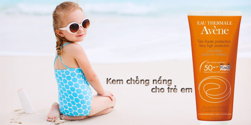 Kem Avène chống tia cực tím rất tốt trên da em bé