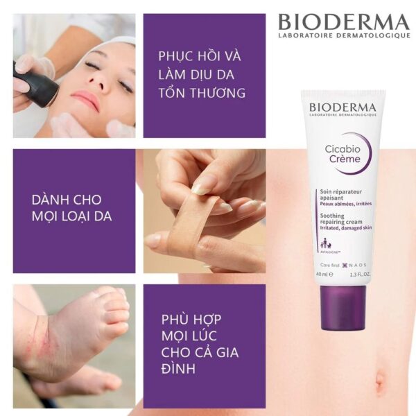 Kem Dưỡng Bioderma Cicabio Hỗ Trợ Phục Hồi Da Tổn Thương