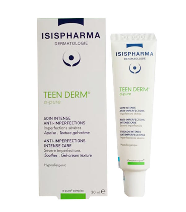 Kem hỗ trợ cải thiện mụn Isis Pharma Teen Derm Alpha Pure