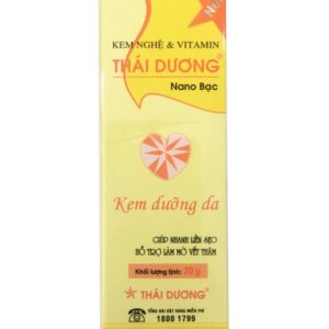 Kem nghệ Thái Dương nano bạc giúp dưỡng da, liền sẹo- 20g