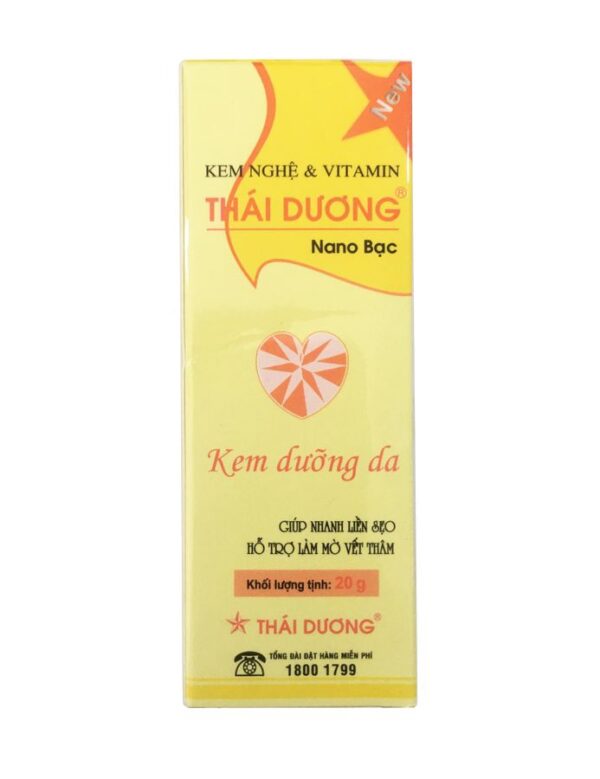 Kem nghệ Thái Dương nano bạc giúp dưỡng da, liền sẹo- 20g