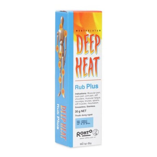 Kem thoa da kháng viêm, giảm đau Deep Heat Rub Plus 30g