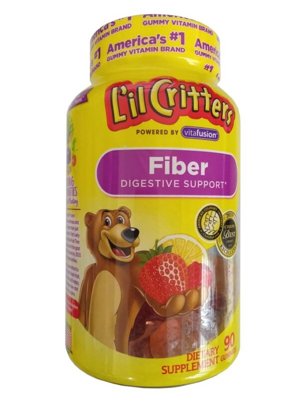 Kẹo dẻo Gummy Fiber cho bé L'il Critters bổ sung chất xơ