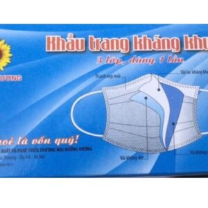 Khẩu trang y tế hướng dương xanh 3 lớp