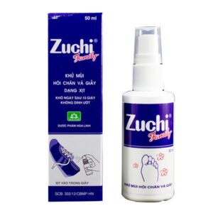 Khử mùi hôi chân và giày dạng xịt Zuchi Family 50ml