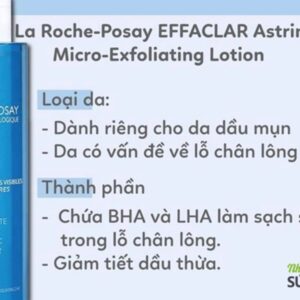 La Roche Posay - Nước Hoa Hồng Dành Cho Da Dầu Mụn