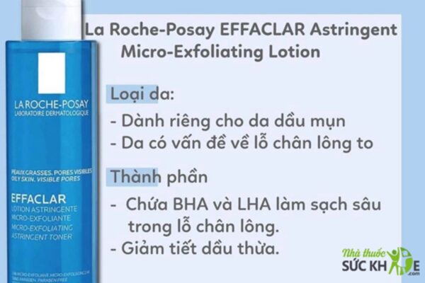 La Roche Posay - Nước Hoa Hồng Dành Cho Da Dầu Mụn