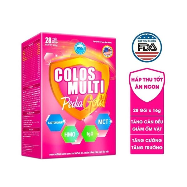 Mama sữa non Colos Multi Pedia Gold Cho Trẻ Biếng Ăn