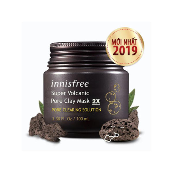 Mặt nạ đất sét Innisfree tro núi lửa hỗ trợ trị mụn đầu đen